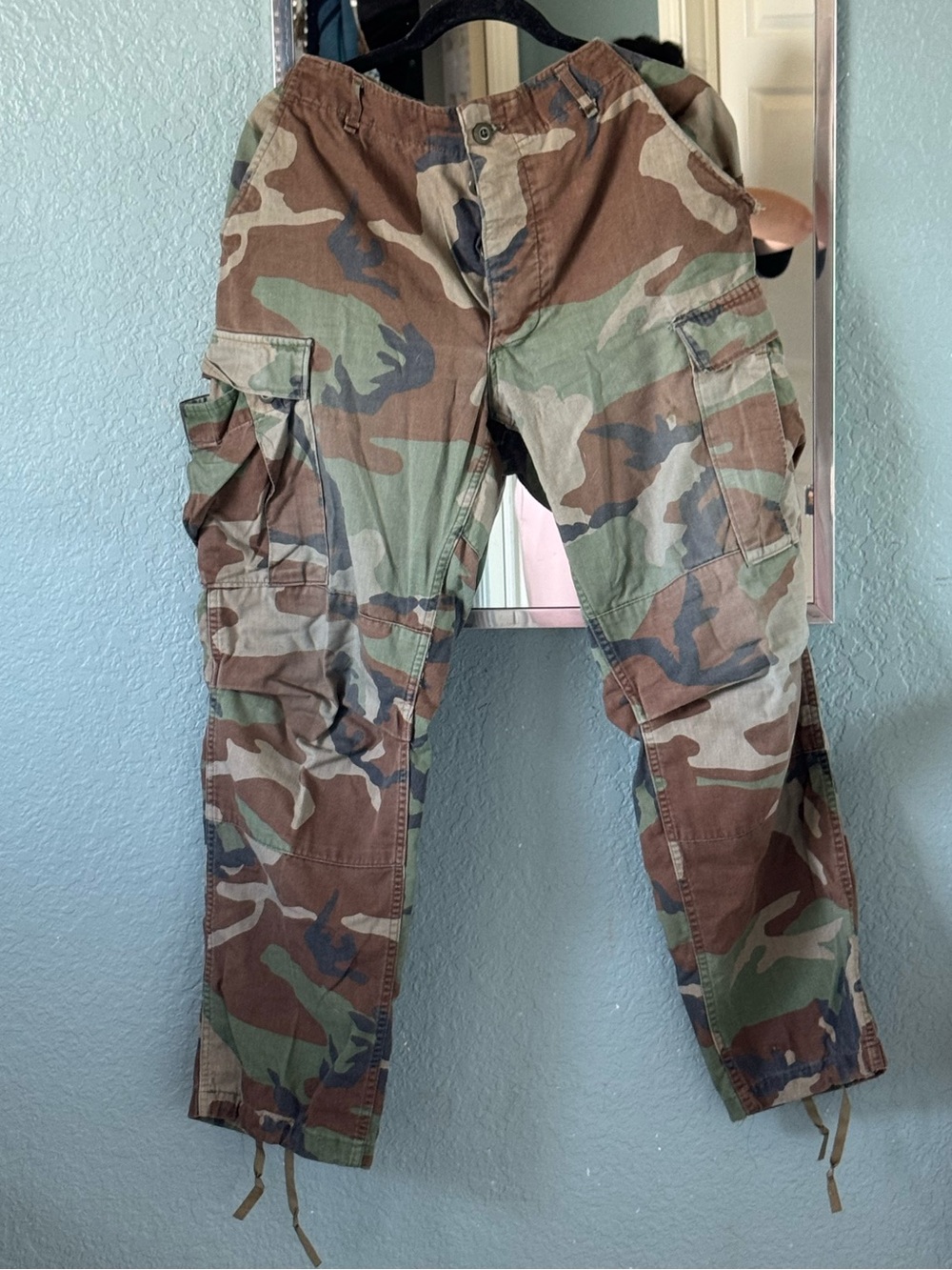 Vintage US Army 80’s M65 Woodland Camo Cargo Pants Size 35-38